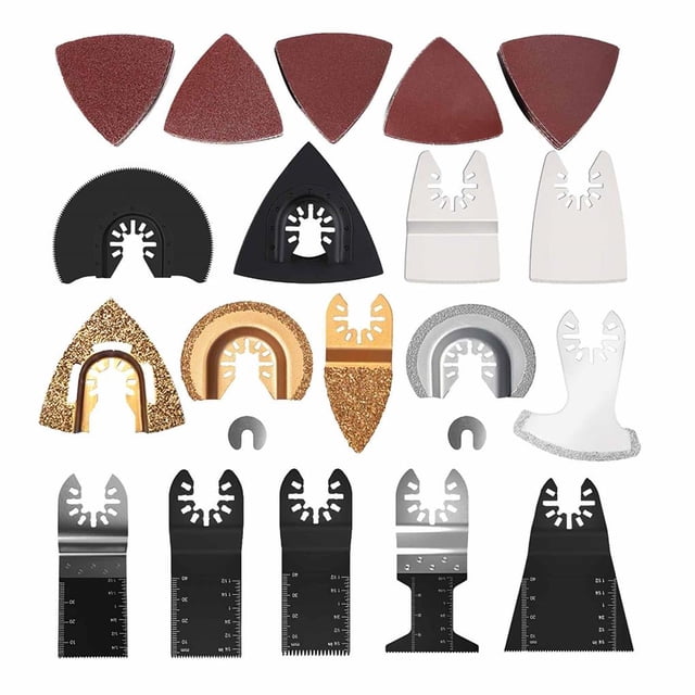 Hojas De Sierra Oscilantes Kit De Hojas De Herramientas Multifuncionales Oscilantes Universales Con Escalas Transparentes 66 Piezas sonducket TO002537-00