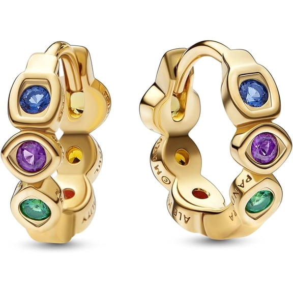 Pandora Marvel The Avengers Infinity Stones Hoop Earrings