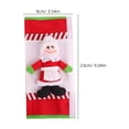 thumbnail image 2 of PENIKOKO 2Pcs Festive Rectangular Cloth Handle Cover for Refrigerator and Microwave Christmas Holiday Decor, 2 of 6