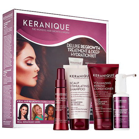 Keranique Deluxe Regrowth Treatment And Deep Hydration Kit - Walmart.com