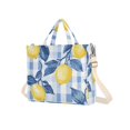 thumbnail image 7 of FORMRS Womens Corduroy Tote Bag Crossbody Shoulder Handbag with Pocket, Light Blue Lemon, 7 of 7