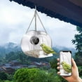 thumbnail image 4 of Bird Feeder Refillable with Camera 1080P HD Outside Weather Rain Squirrel Proof Resistant Drain Rain Water Clear Transparent Bir, 4 of 6