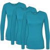 thumbnail image 1 of Sivvan Lot de 3 T-Shirts à Manches Longues Confort pour Femmes, 1 of 4