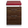 thumbnail image 4 of Bowery Hill 20"D Mobile Pedestal File 2-Drawer Metal Box/File White/Red/Walnut, 4 of 6
