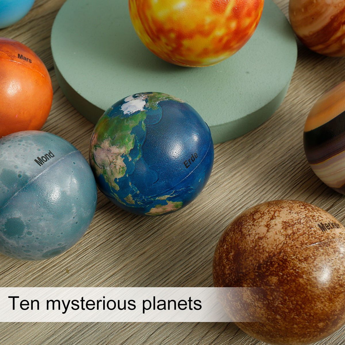 10pcs Solar System Planet Stress Balls,Stress Relief Planets and Space Ball Educational Toys,Anti Stress Solar Educational Balls for Adults and Kids