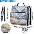 thumbnail image 2 of FORMRS Zipper Binder with Shoulder Strap 2-inch Ring 500 Sheet Capacity File Bag, Winter Mountain, 2 of 5