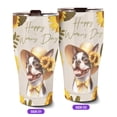 thumbnail image 2 of Happy Women's Day Boston Terrier Sunflower Vintage Proud Mom 30oz Stainless Steel Tumbler Insulated Cup with Lid Gentleman Dog Lover Gifts - 02030, 2 of 5