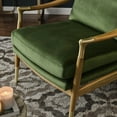 thumbnail image 4 of Langford Accent Armchair in Moss Green Walnut, 4 of 9