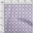 thumbnail image 2 of oneOone Cotton Cambric Purple Fabric Geometric Triangle Craft Projects Decor Fabric Printed By The Yard 56 Inch Wide, 2 of 4