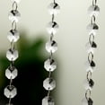 thumbnail image 2 of Savlot 10 Pack Beaded Trim Clear Crystal Garland Chandelier Octagon Beads Chain, 2 of 9