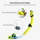 thumbnail image 5 of Equipo de buceo Gafas de buceo Máscara de buceo transparente de tres ventanas con snorkel completamente seco y aletas ajustables para hombres y mujeres Equipo de buceo, 5 of 8