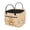 Capybara Sunflower Theme, variant on Uourmeti Easter Egg Floral Pattern Polyester Quilted Storage Basket with Portable for Picnic, Collapsible Storage Basket for Books