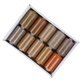 thumbnail image 5 of Juego de 10 rollos de hilos de coser, hilos de Pagoda de colores para el hogar, accesorios hechos a mano 402 (combinación marrón), 5 of 5