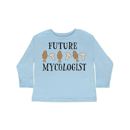 

Inktastic Future Mycologist- mushrooms and morels Gift Toddler Boy or Toddler Girl Long Sleeve T-Shirt