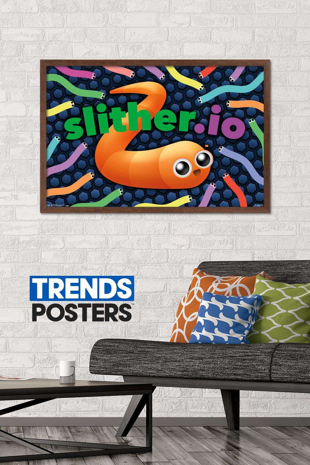 slither io game Poster for Sale by MadTripStudio