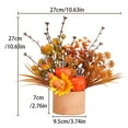 thumbnail image 3 of KOYPTL Small Artificial Fall Flowers Outdoor,Autumn Plastic Faux Plants Berry Maple Tree for Thankgiving Harvest Holiday Ornament Supplies Garden Porch Home Farmhouse Party Table Centerpieces Decor, 3 of 6