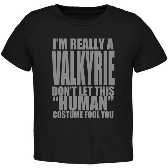 Halloween Human Valkyrie Costume Toddler T Shirt Black 4T