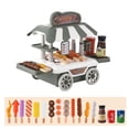 thumbnail image 1 of Cartoon Hamburger Drink Pretend Play Fries Kitchen Pretend Toys Role-Playing Birthday Gifts Simulational Kitchenware Simulational Kitchen Toys Mini Food Toys Fast Food Truck Dessert Cart C 16PCS, 1 of 8