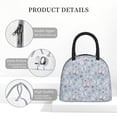 thumbnail image 4 of Easygdp Blue Butterfly Large Insulated Lunch Bag，Aluminum Lining, Spacious Design, Leakproof, Ideal for Work, Picnics, Travel, and Outdoor Activities-One Size, 4 of 6