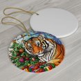 thumbnail image 3 of Tiger Stained Glass Ornaments, Tiger Ornament,Tiger Christmas Tree Ornament, Tiger Xmas Decorations I7eDtE, 3 of 5