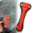 thumbnail image 6 of Afoxsos 7 .5 in. Exposed Screw Car Safety Emergency Escape Hammer Tool in Orange with Seatbelt Cutter Window Breaker, 6 of 10