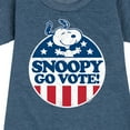 thumbnail image 3 of Peanuts - Snoopy Go Vote - Toddler & Youth Girls Fleece Dress, 3 of 6