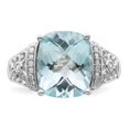 thumbnail image 5 of Auriga 925 Sterling Silver Diamond Accent and Sky Blue Topaz Ring Size 9 for Women, 5 of 7