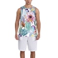 thumbnail image 4 of Easygdp Christmas Gingerbread Cookies Men's Mesh Basketball Jersey Quick Drying Sleeveless Shirts Fitted Muscle Tank Tops Sport Round Neck T-Shirt - Small, 4 of 9