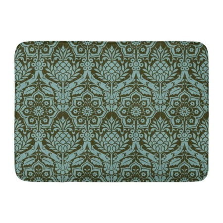 French Antique Door Accessories GODPOK Floral Pink French Damask Purple Antique Elegant Rug Doormat Bath Mat 23.6x15.7 inch ()