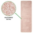 thumbnail image 6 of mDesign Non-Slip Microfiber Polyester 60" x 21" Heathered Spa Mat/Rug, Lt. Pink, 6 of 8