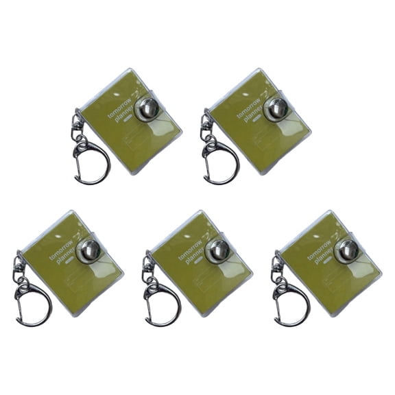 5Pcs Tiny Notebook Keychain Refillable Journal Miniature Notebook For Backpacks