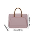 thumbnail image 3 of Bdday Office Storage Laptop Protective Bag Side Opening Messenger Bag Waterproofs Handbag Shoulder Bag Large Capacity Business Teacher Office Bag Messenger Bag Solid Color Home Storage, 3 of 6