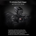 thumbnail image 4 of X3C 2.4G Wireless Flash Trigger TTL Autoflash with Large OLED Touchscreen Multiple Flash Modes with USB Port 32 Channels 16 Groups Compatible with Cameras, 4 of 7