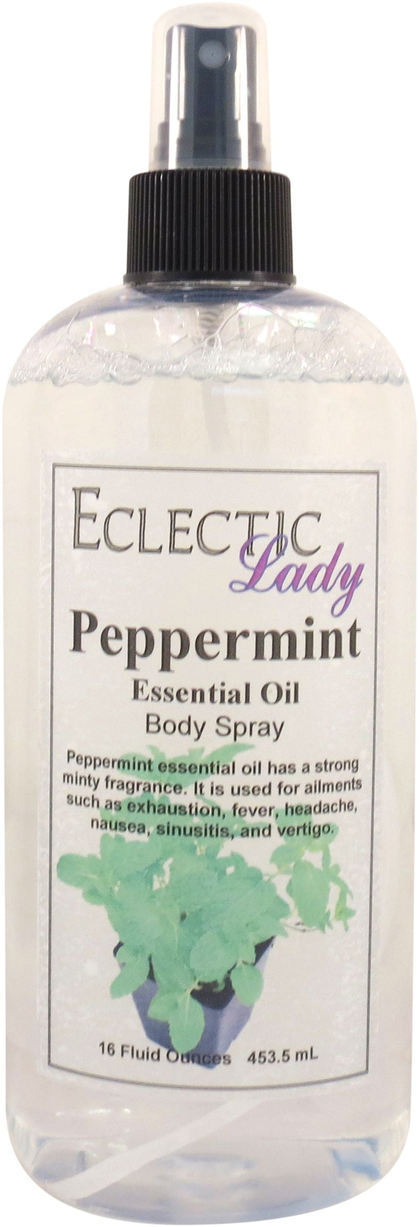 Peppermint Essential Oil Body Spray, 16 ounces