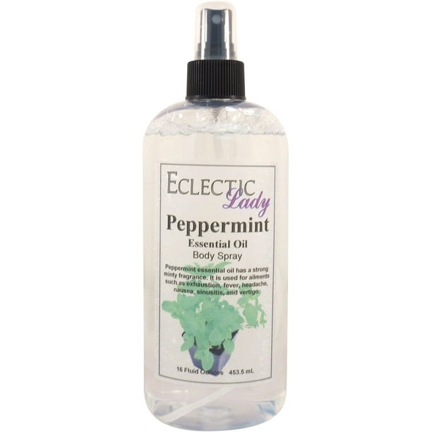Peppermint Essential Oil Body Spray, 16 ounces