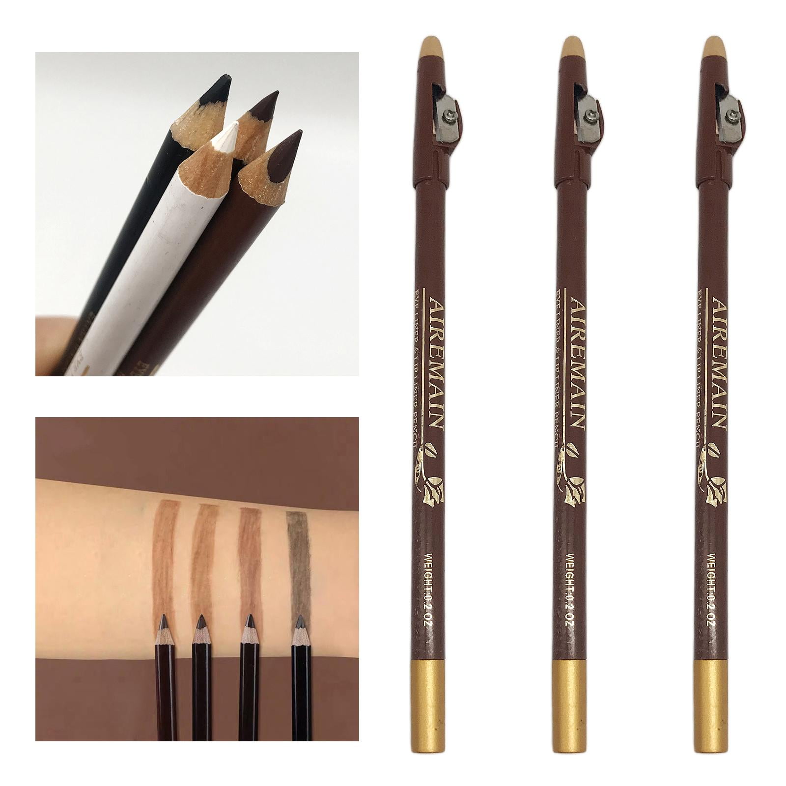 3X Barber Pencil Tool Professional Hairline Barber Pencil for Making Beard Arches - The Barber Pencil Is used to Draw Onto Natural Hairline ,Dark