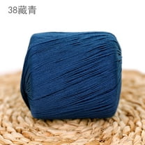 XmhyTop-A 80g Multicolor Crochet Thread Premium Cotton Thread for Detailed Handwork, Versatile Threadart Crochet Supplies,Dark Blue