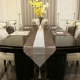 thumbnail image 3 of HEVIRGO Exquisite Workmanship Table Cover Anti-scratch Polyester Rhinestone Sequined Elegant Tassels Table Runner for Home Polyest, 3 of 7