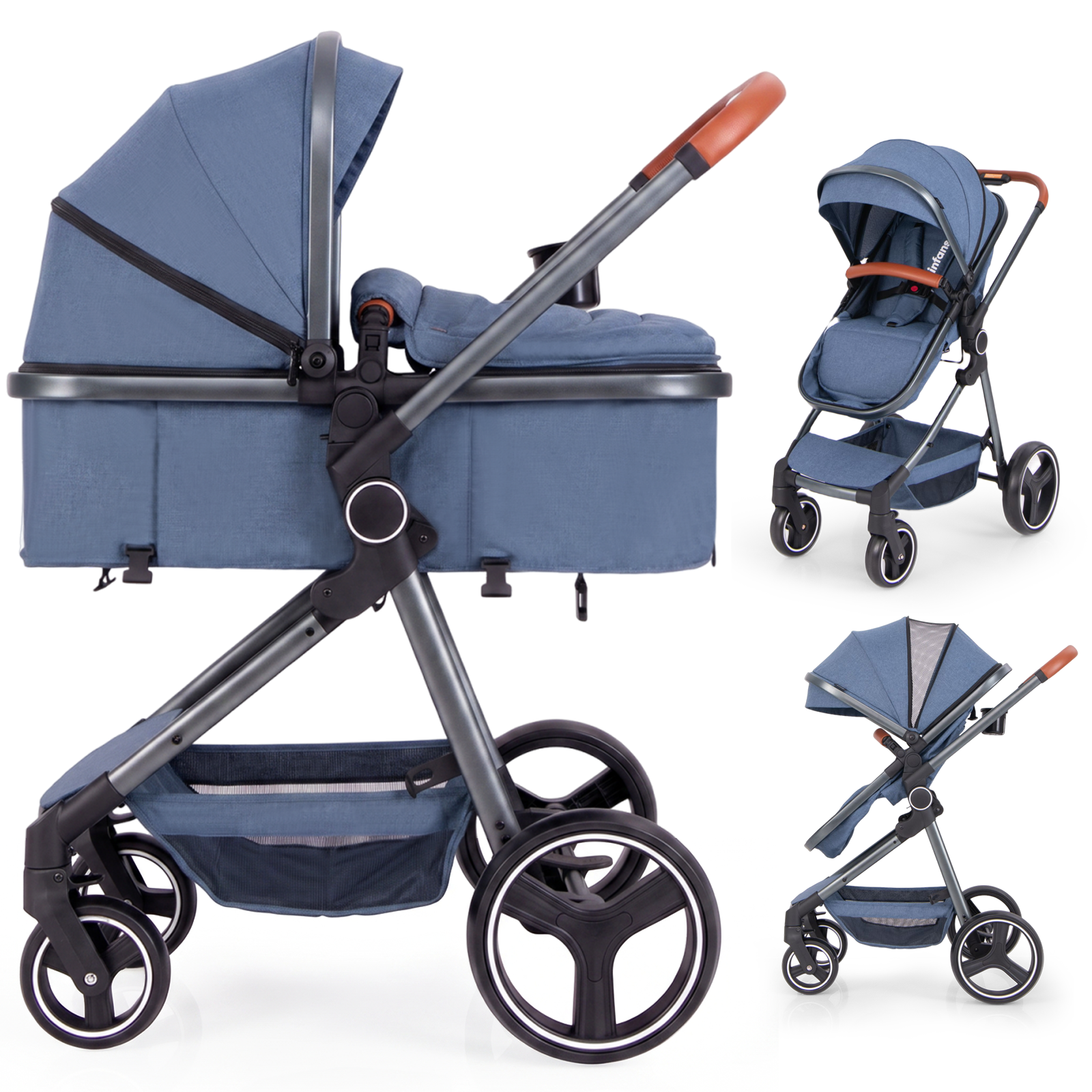 Olakids 2 in 1 Convertible High Landscape Stroller photo 1
