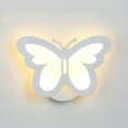 thumbnail image 2 of Yeacher Applique Murale Moderne en Forme de Papillon Fer Acrylique LED Blanc Chaud, 2 of 8