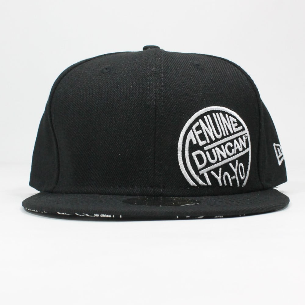 Duncan Yo-Yo Genuine Duncan YoYo Fitted Baseball Cap - New Era Hat (Black, 7 1/8")