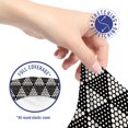 thumbnail image 5 of Geometric Office Chair Slipcover, Modernistic Repeating Triangular Pattern with Half Tone Dots Print, Protective Stretch Decorative Fabric Cover, Standard Size, Charcoal Grey and Ivory, by Ambesonne, 5 of 5