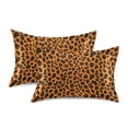 thumbnail image 2 of Leopard Print Design Standard Size Satin Pillowcase 20''x26'' Double-Sided Print Soft Wrinkle Resistant, 2 of 9