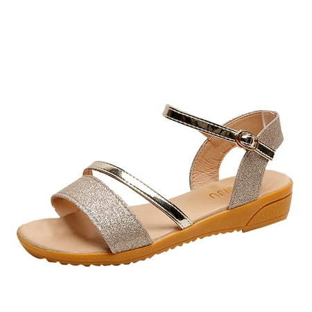 

ZHAGHMIN Navy Slippers For Women Fashion Women Summer Lady Causal Wedge Toe Buckle Strap Leisure Sandals Flip Flops Sandals For Women Coconuts Sandals For Women Women Sandal Size 11 Leopard Sandals