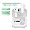 thumbnail image 4 of Auriculares inalámbricos compatibles con Bluetooth Auriculares internos recargables con manos libres Auriculares deportivos Micrófono incorporado Entrenamiento Blanco Inevent EL005187-02B, 4 of 7