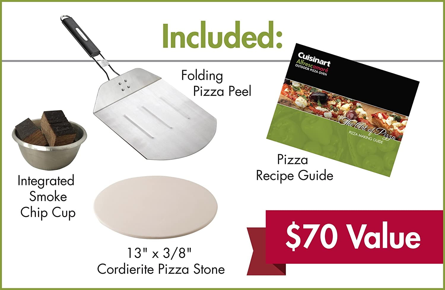 Cuisinart Alfrescamoré Outdoor Pizza Oven with Accessories in the