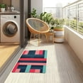 thumbnail image 4 of Yayeee Doormat for Indoor Entrance 32" x 20" Non Slippery Floor Rug, Navy Blue Stripes, 4 of 8