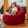 thumbnail image 3 of Jaxx Cocoon 4 Foot Bean Bag Chair and Crash Pad, Cherry, 3 of 7