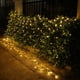 thumbnail image 2 of Red de luz solar LED de 1,5 x 1,5 m, blanco cálido, 8 modos de luz, cadena de luces, impermeable para fiestas al aire libre, decoración de jardín, 2 of 6
