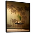 thumbnail image 2 of Designart "Shadowy Palms In The Golden Grove" Palms & Palm Trees Floater Framed Wall Art Prints, 2 of 5